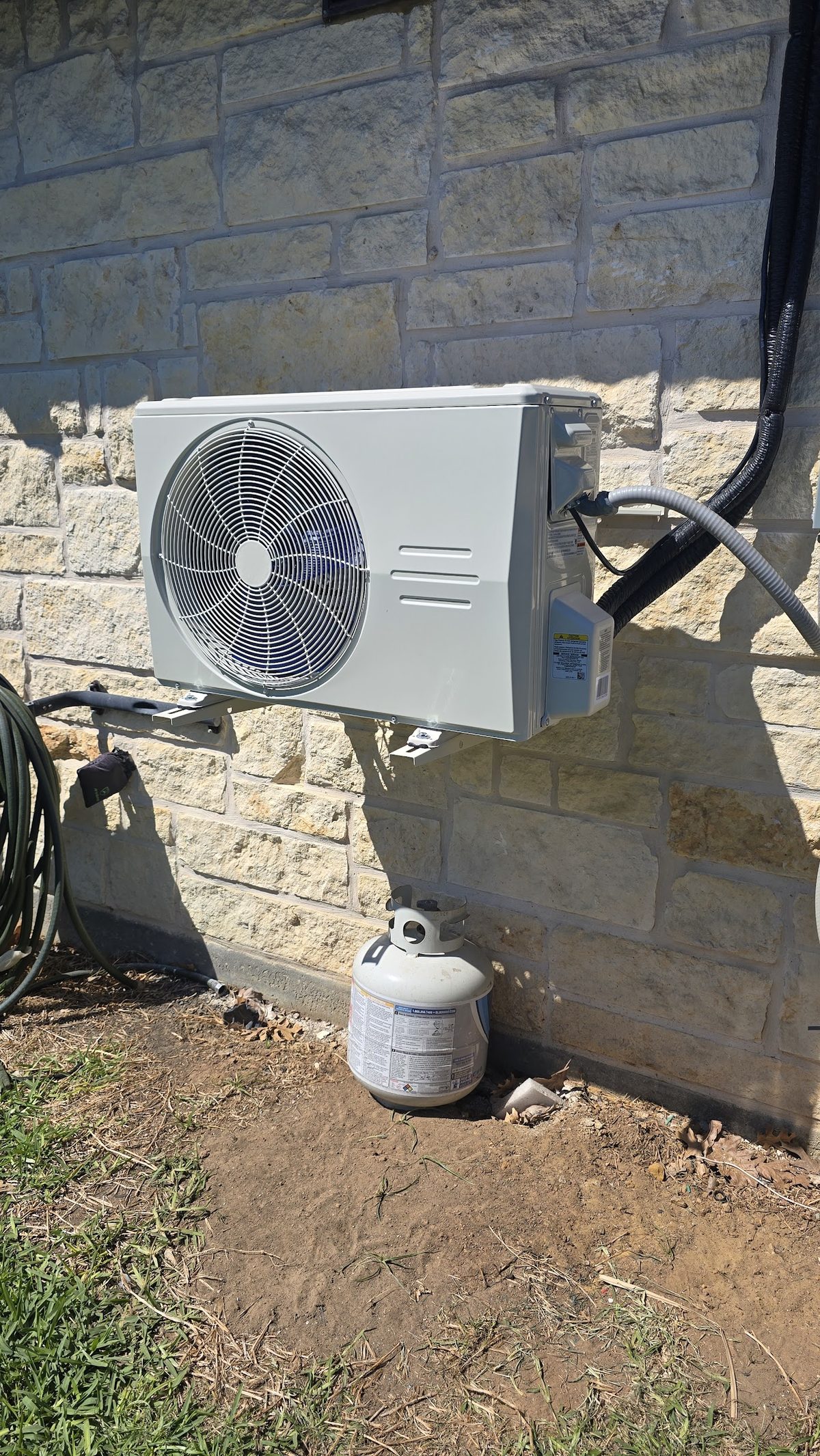 Ductless mini split system installed for high efficiency zoned cooling